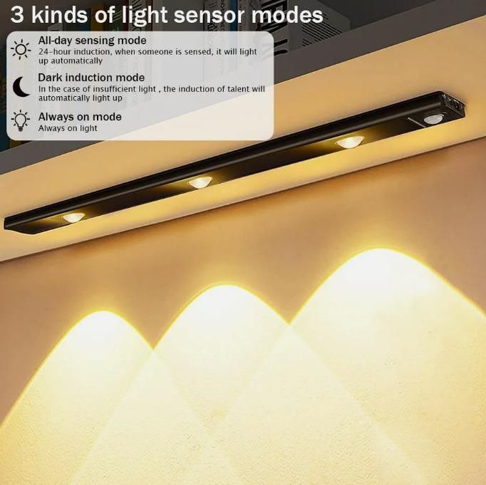 Primestop LED PIR Motion Sensor Cabinet with USB Rechargeble